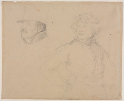 Géricault - Két katona tanulmánya, 1818-1819 alkotó: Theodore Gericault