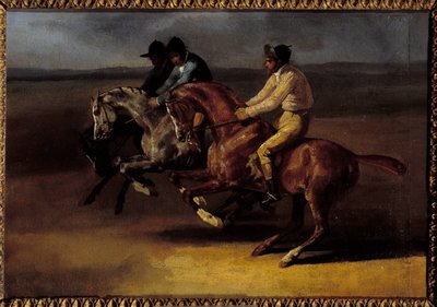 Lóverseny induláskor balra Theodore Gericault (1791-1824) festménye alkotó: Theodore Gericault