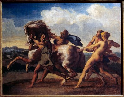 Ló megáll a rabszolgáknál. Theodore Gericault festménye (1791-1824) alkotó: Theodore Gericault