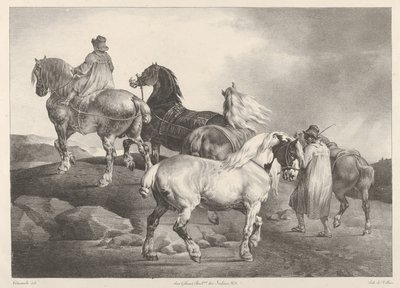 Lóval hajtott szekér a vásárra alkotó: Theodore Gericault