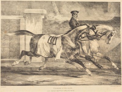 Lóedzés alkotó: Theodore Gericault