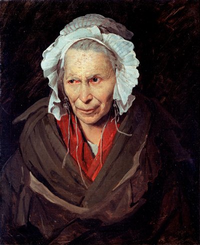 La Hyene de la Salpetriere vagy az irigység monomániása Egy mentális betegségben szenvedő idős nő portréja alkotó: Theodore Gericault