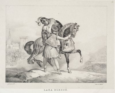 Lara sebesült alkotó: Theodore Gericault