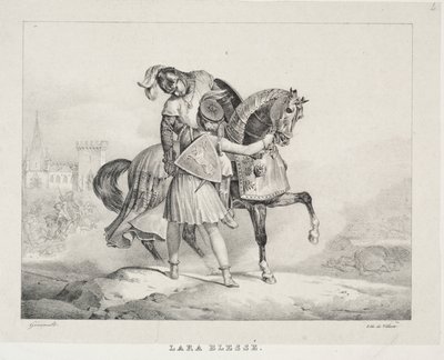 Lara megsebesült alkotó: Theodore Gericault