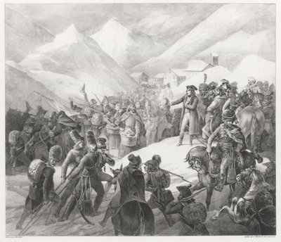 A Szent Bernát-hágó átkelése (Crossing of Mount Saint Bernard) alkotó: Theodore Gericault