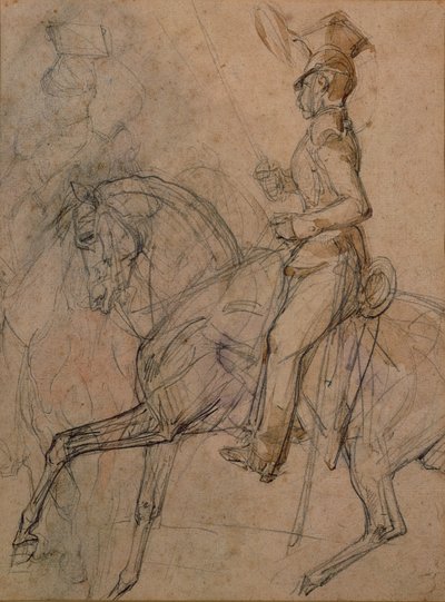 A lengyel Lancers tisztje alkotó: Theodore Gericault