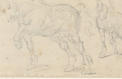 Lókkal kapcsolatos tanulmányok alkotó: Theodore Gericault