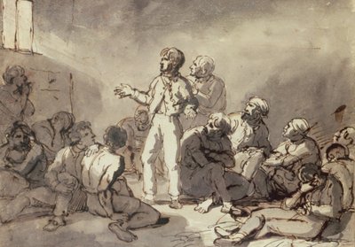 Foglyok egy cellában alkotó: Theodore Gericault