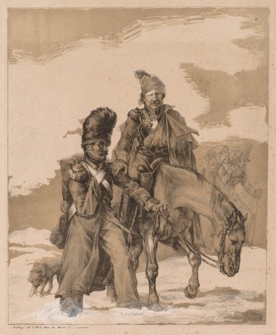 Visszatérés Oroszországból alkotó: Theodore Gericault