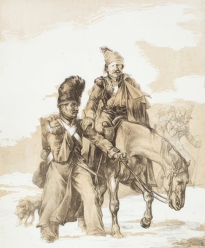 Visszatérés Oroszországból (Retour de Russie). 1818 alkotó: Theodore Gericault