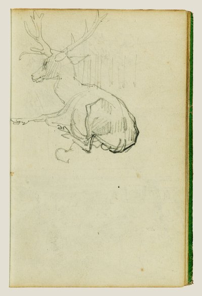Ülő szarvas alkotó: Theodore Gericault