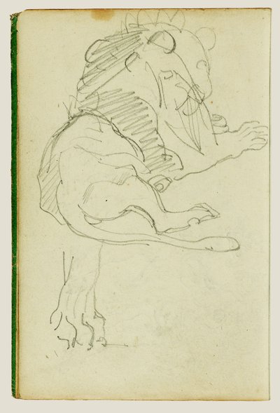 Ülő oroszlán alkotó: Theodore Gericault