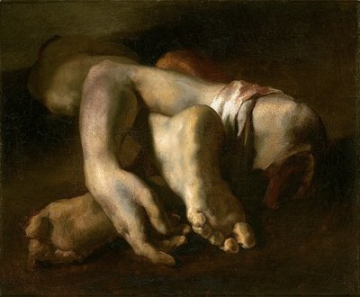 Lábak és kezek tanulmánya, 1818-19 körül alkotó: Theodore Gericault