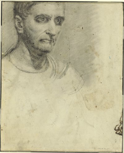 Egy férfi tanulmánya [hátoldal] alkotó: Theodore Gericault