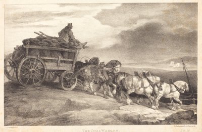 A Coal Waggon alkotó: Theodore Gericault
