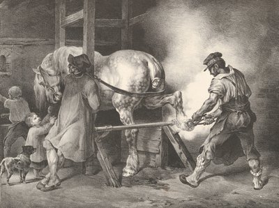 A flamand patkolókovács, 1822. alkotó: Theodore Gericault