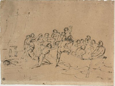 A Medúza tutajának túlélőinek megmentése alkotó: Theodore Gericault