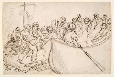 A „Medúza” tutaj túlélőinek megmentése alkotó: Theodore Gericault