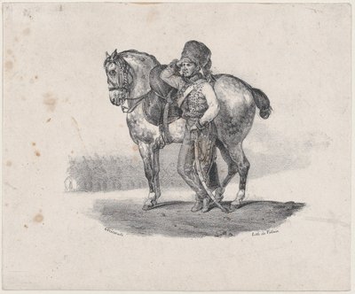 A huszár trombita alkotó: Theodore Gericault