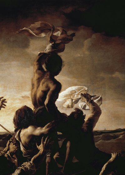 A Meduse tutaja - Részlet (olaj, vászon alkotó: Theodore Gericault