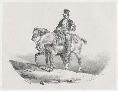 Egy postás, avagy a két befogott ló (A Postilion or The Two Harnessed Horses) alkotó: Theodore Gericault