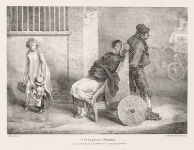 Különféle témák az életből és a kövön: Egy bénult nő, 1821. alkotó: Theodore Gericault