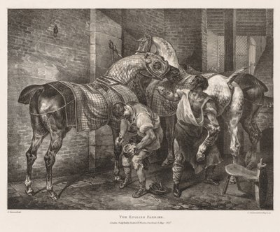 Különféle témák az életből és a kövön: Az angol patkolókovács alkotó: Theodore Gericault