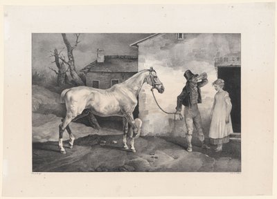 Öreg ló egy fogadó ajtajánál (An Old Horse at the Door of an Inn) alkotó: Theodore Gericault