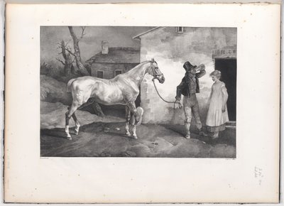 Öreg ló egy fogadó ajtajánál (An Old Horse at the Door of an Inn) alkotó: Theodore Gericault