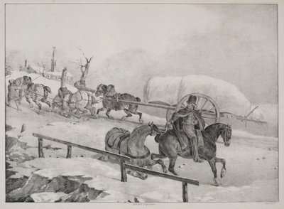 Hegyre mászó kocsis alkotó: Theodore Gericault