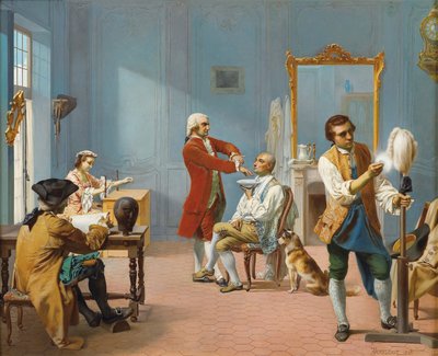 Reggel La toilette, 1861 alkotó: Theodore Pierre Nicolas Maillot