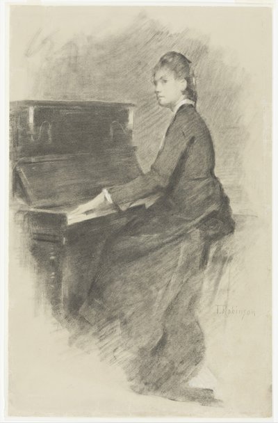 A zongoránál kb. 1887. alkotó: Theodore Robinson