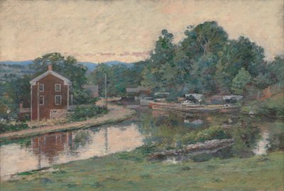 Este a zsilipnél, Napanoch, New York, 1893. alkotó: Theodore Robinson