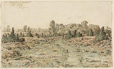 Gyalogút a Barbizonnières-ben alkotó: Theodore Rousseau
