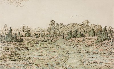 Gyalogút a Barbizonnières-ben, 1864 alkotó: Pierre Etienne Theodore Rousseau