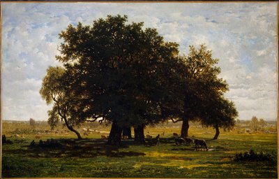 Chenes csoport, Apremont. Theodore Rousseau (1812-1867) festménye alkotó: Pierre Etienne Theodore Rousseau