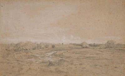 Táj öntözőlyukkal (Berri) alkotó: Theodore Rousseau