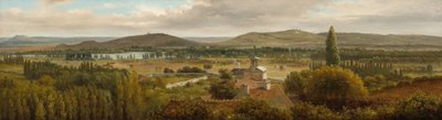 Panorámás táj a Mosel folyó közelében, c. 1830. alkotó: Theodore Rousseau