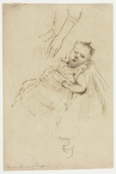 Tízhetes Margery Chambers portréja alkotó: Theodore Roussel