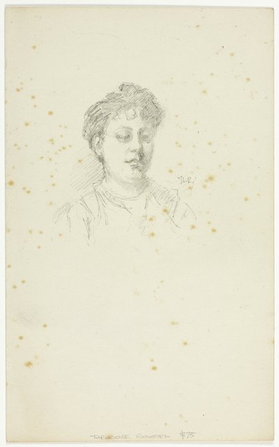 Edith Austin vázlata alkotó: Theodore Roussel