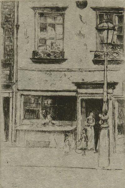 The Little Fish Shop, Chelsea Embankment alkotó: Theodore Roussel