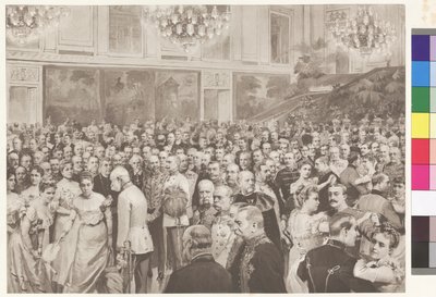 Udvari bál a redoubt teremben alkotó: Theodore Zasche