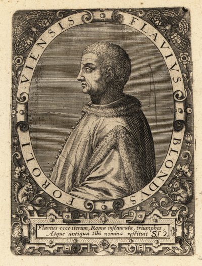 Flavio Biondo olasz történész alkotó: Theodore de Bry