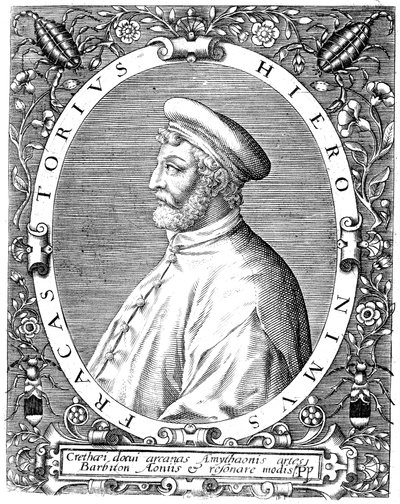 Girolamo Frascatoro olasz orvos, költő és csillagász, 16. század vége alkotó: Theodore de Bry