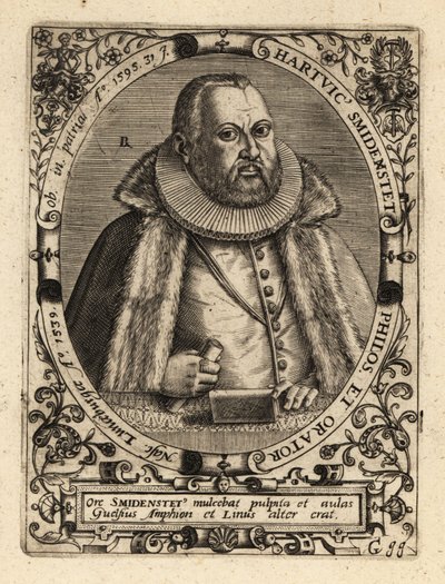 Hartwig Schmidenstedt német retorikus. alkotó: Theodore de Bry
