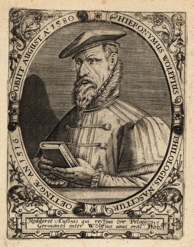 Hieronymus Wolf német történész alkotó: Theodore de Bry