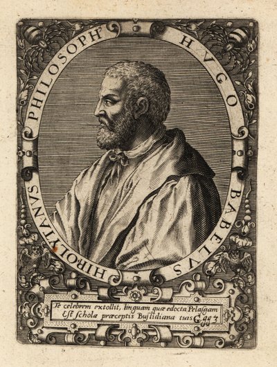 Hugues Babet francia filozófus. alkotó: Theodore de Bry