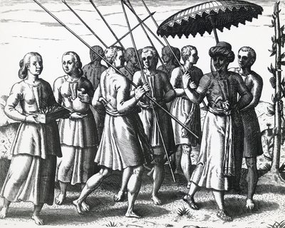 Szumátra lakói, Theodor de Bry (1528-1598), metszet alkotó: Theodore de Bry