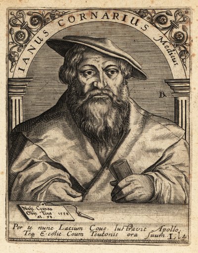Janus Cornarius, szász humanista, 1500-1558. alkotó: Theodore de Bry