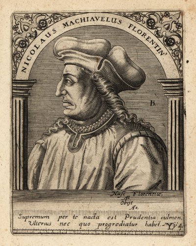 Machiavelli, olasz diplomata. alkotó: Theodore de Bry